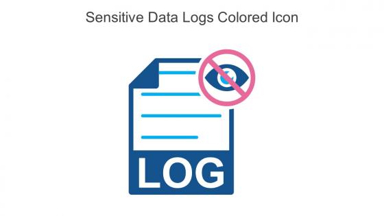 Sensitive Data Logs Colored Icon In Powerpoint Pptx Png And Editable Eps Format
