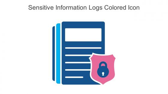 Sensitive Information Logs Colored Icon In Powerpoint Pptx Png And Editable Eps Format