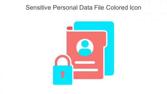 Sensitive Personal Data File Colored Icon In Powerpoint Pptx Png And Editable Eps Format