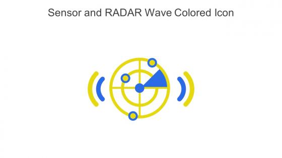 Sensor And Radar Wave Colored Icon In Powerpoint Pptx Png And Editable Eps Format