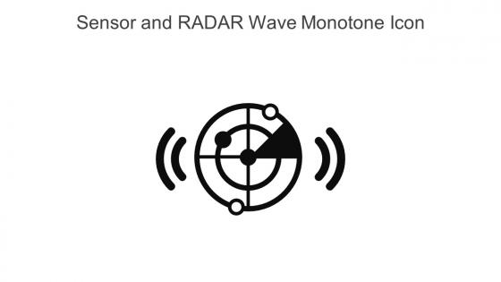 Sensor And Radar Wave Monotone Icon In Powerpoint Pptx Png And Editable Eps Format