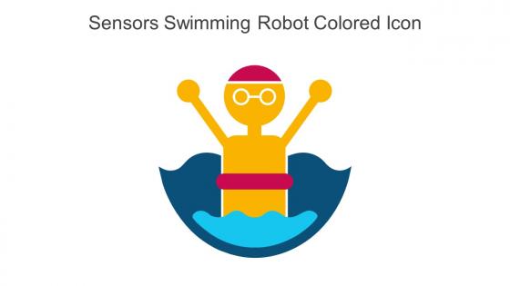 Sensors Swimming Robot Colored Icon In Powerpoint Pptx Png And Editable Eps Format