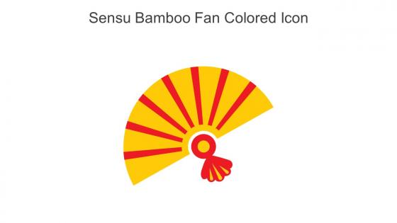 Sensu Bamboo Fan Colored Icon In Powerpoint Pptx Png And Editable Eps Format