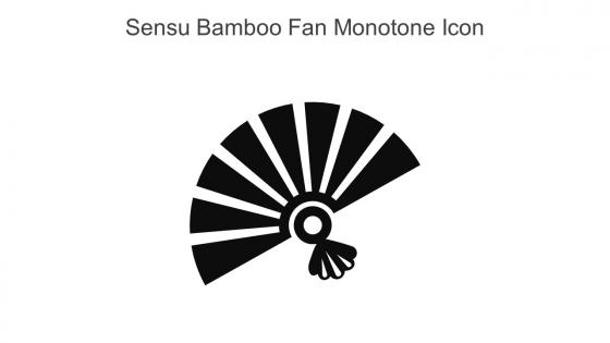 Sensu Bamboo Fan Monotone Icon In Powerpoint Pptx Png And Editable Eps Format