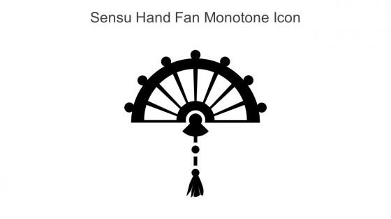 Sensu Hand Fan Monotone Icon In Powerpoint Pptx Png And Editable Eps Format