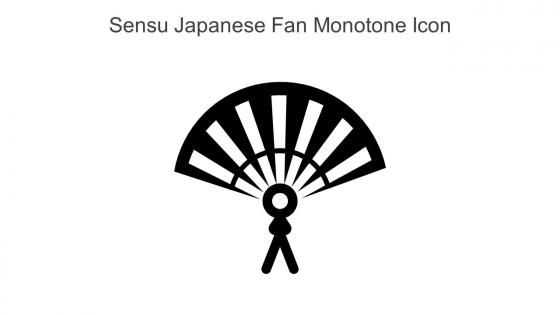 Sensu Japanese Fan Monotone Icon In Powerpoint Pptx Png And Editable Eps Format