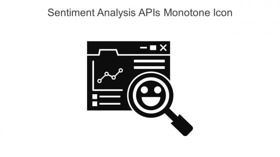 Sentiment Analysis Apis Monotone Icon In Powerpoint Pptx Png And Editable Eps Format