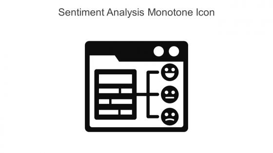Sentiment Analysis Monotone Icon In Powerpoint Pptx Png And Editable Eps Format