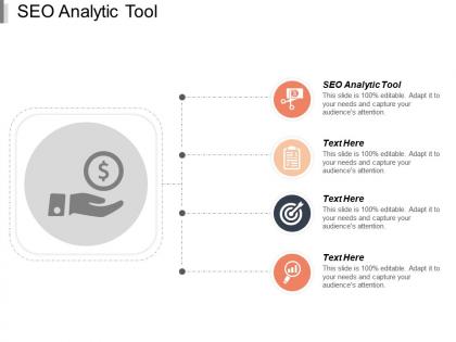 Seo analytic tool ppt powerpoint presentation icon sample cpb