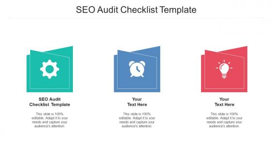 Seo audit checklist template ppt powerpoint presentation portfolio background designs cpb