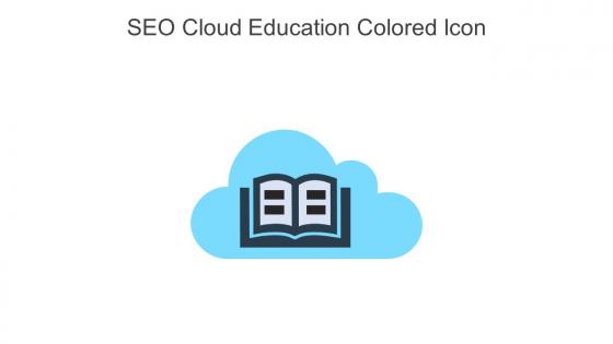 Seo Cloud Education Colored Icon In Powerpoint Pptx Png And Editable Eps Format