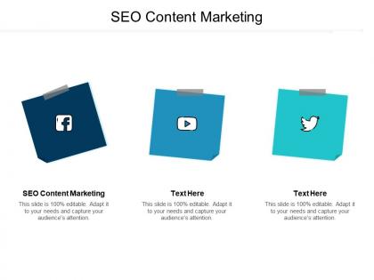 Seo content marketing ppt powerpoint presentation infographics samples cpb