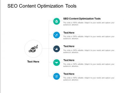 Seo content optimization tools ppt powerpoint presentation show summary cpb