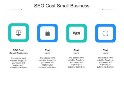 Seo cost small business ppt powerpoint presentation infographics images cpb