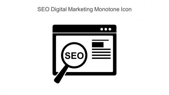 SEO Digital Marketing Monotone Icon