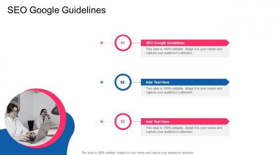SEO Google Guidelines In Powerpoint And Google Slides Cpb