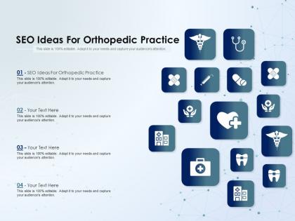 Seo ideas for orthopedic practice ppt powerpoint presentation outline vector