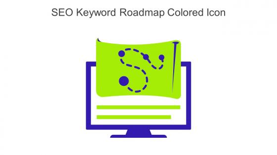 SEO Keyword Roadmap Colored Icon In Powerpoint Pptx Png And Editable Eps Format