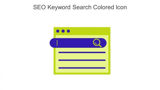 SEO Keyword Search Colored Icon In Powerpoint Pptx Png And Editable Eps Format