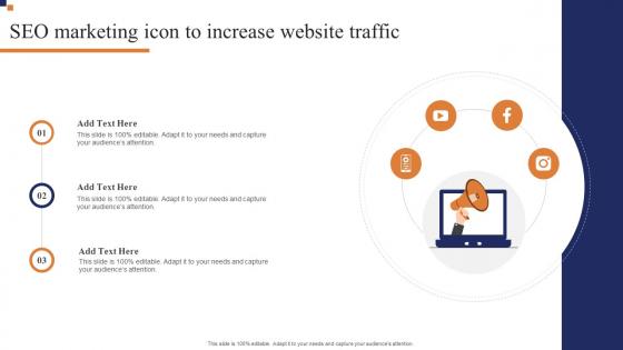 Seo Marketing Icon To Increase Website Traffic