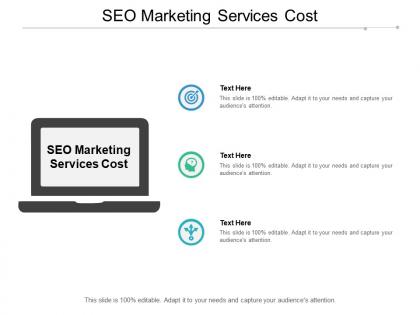Seo marketing services cost ppt powerpoint presentation summary graphics template cpb