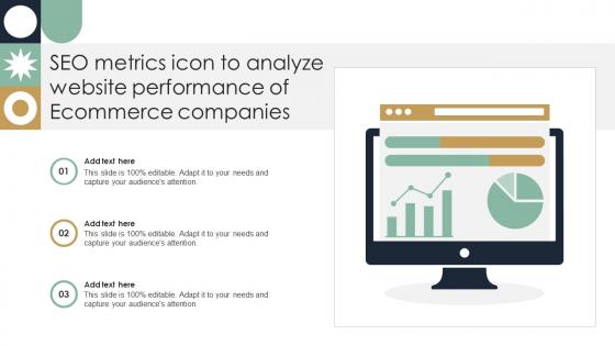 SEO Metrics Icon To Analyze Website Performance Of Ecommerce Companies