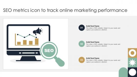 SEO Metrics Icon To Track Online Marketing Performance