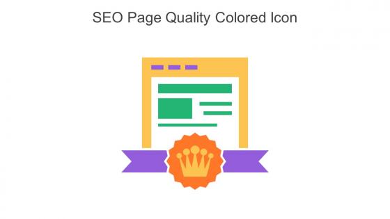 SEO Page Quality Colored Icon In Powerpoint Pptx Png And Editable Eps Format