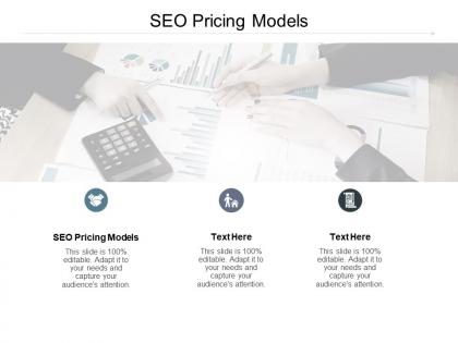 Seo pricing models ppt powerpoint presentation portfolio graphics cpb
