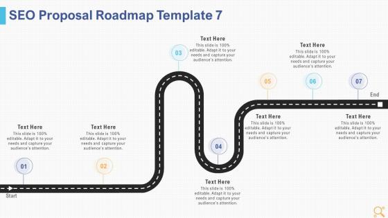 Seo proposal template seo proposal roadmap ppt slides icon