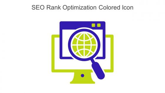 SEO Rank Optimization Colored Icon In Powerpoint Pptx Png And Editable Eps Format