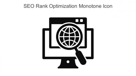SEO Rank Optimization Monotone Icon In Powerpoint Pptx Png And Editable Eps Format