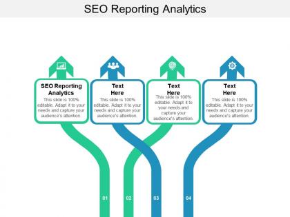 Seo reporting analytics ppt powerpoint presentation slides show cpb