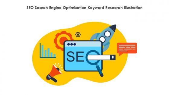 SEO Search Engine Optimization Keyword Research Illustration