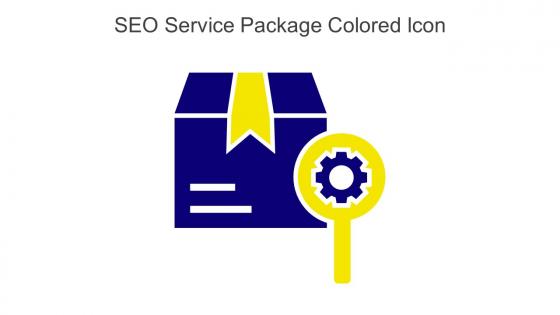 SEO Service Package Colored Icon In Powerpoint Pptx Png And Editable Eps Format