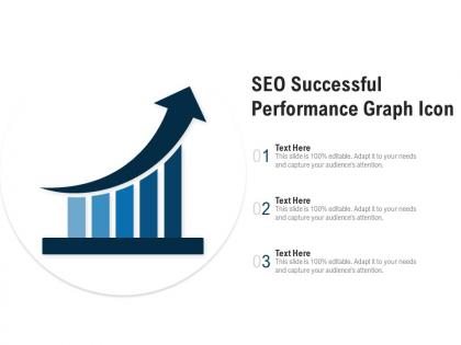 Seo successful performance graph icon