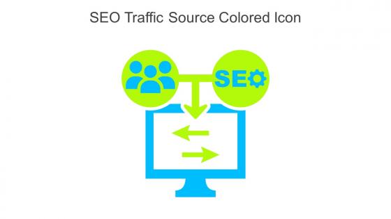 SEO Traffic Source Colored Icon In Powerpoint Pptx Png And Editable Eps Format