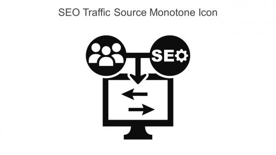 SEO Traffic Source Monotone Icon In Powerpoint Pptx Png And Editable Eps Format