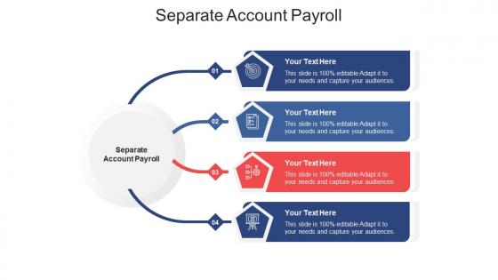 Separate account payroll ppt powerpoint presentation file shapes cpb