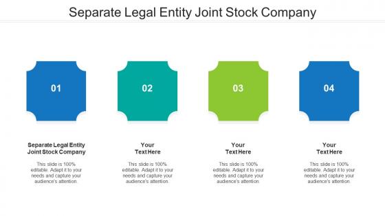 Separate legal entity joint stock company ppt powerpoint presentation file ideas cpb