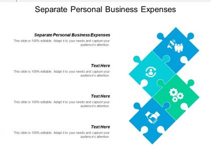 Separate personal business expenses ppt powerpoint presentation infographics icon cpb