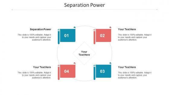 Separation power ppt powerpoint presentation designs download cpb