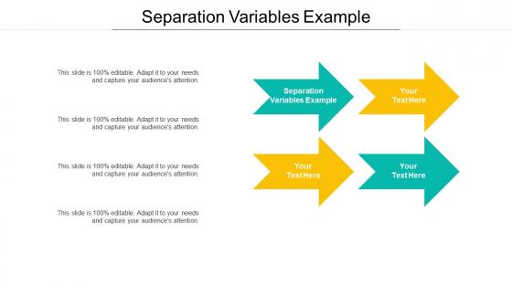 Separation variables example ppt powerpoint presentation infographics brochure cpb
