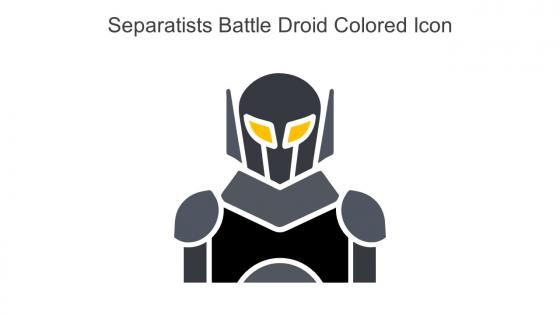Separatists Battle Droid Colored Icon In Powerpoint Pptx Png And Editable Eps Format