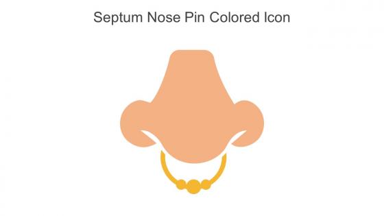 Septum Nose Pin Colored Icon In Powerpoint Pptx Png And Editable Eps Format