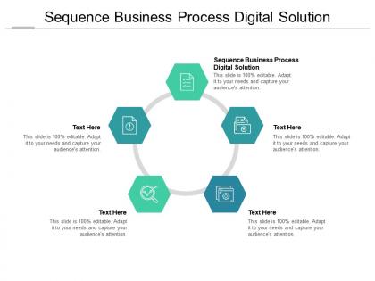 Sequence business process digital solution ppt powerpoint presentation icon gridlines cpb