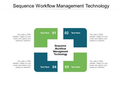 Sequence workflow management technology ppt powerpoint presentation layouts example cpb
