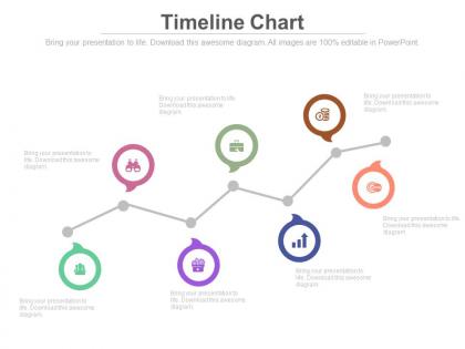 Sequential zigzag timeline for business analysis powerpoint slides
