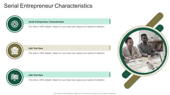 Serial Entrepreneur Characteristics In Powerpoint And Google Slides Cpb