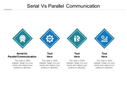 Serial vs parallel communication ppt powerpoint presentation infographics icons cpb